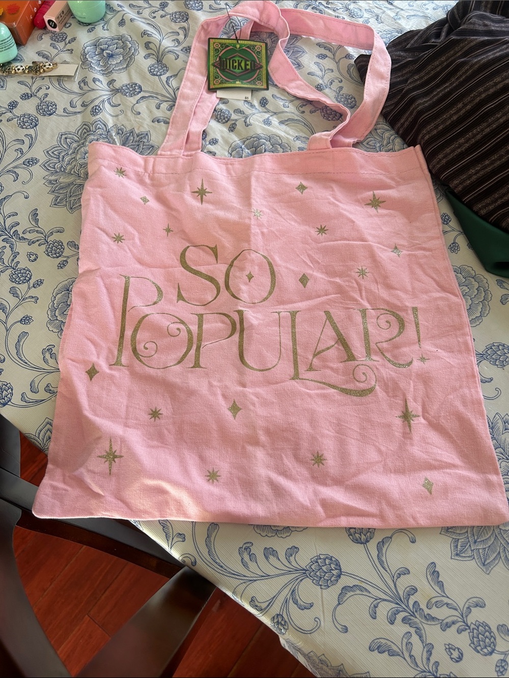 Pink "So Popular" Canvas Tote Bag